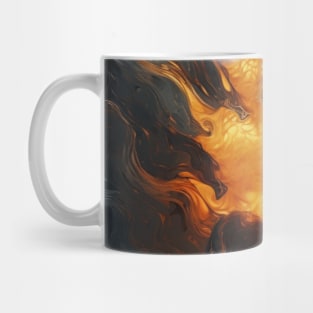 Stylized Liquid Gold Surface Mug